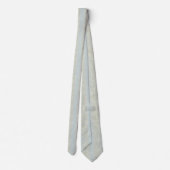 Elegantes hellblaues vintage-botanisches Design  Krawatte (Rückseite)