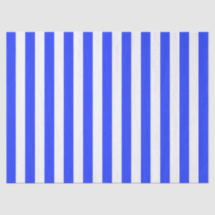 Elegantes helles königsblaues Streifenmuster Seidenpapier