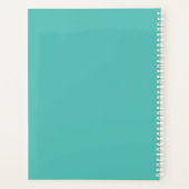 Elegantes helles Meer Grün Personalisiert Seashell Planer (Rückseite)