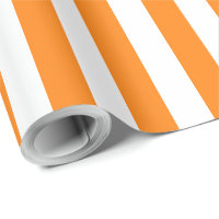 Elegantes, helles, orangefarbenes und weiß gestrei