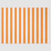 Elegantes, helles, orangefarbenes und weiß gestrei seidenpapier (Vorderseite)