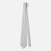 Elegantes hellgraues diagonal gestreiftes krawatte (Vorderseite)