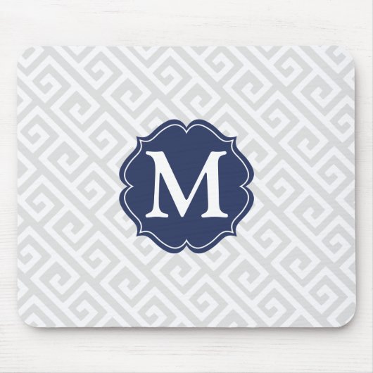 Elegantes hellgraues griechisches mousepad (Vorne)