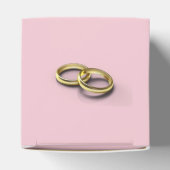 Elegantes, hellrosa Blumenkästen mit Gastgeschenk  Geschenkschachtel (Oben)