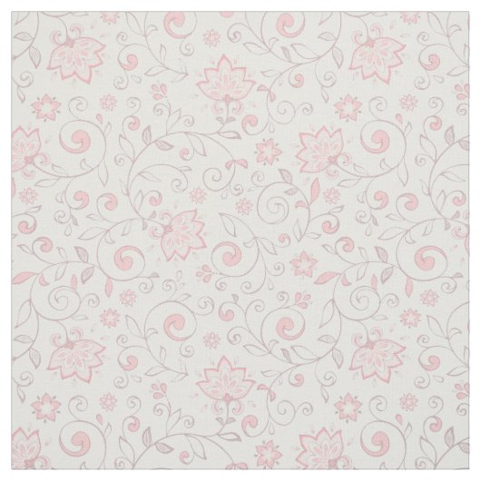 Elegantes hellrosa, florales Muster Stoff (Muster)