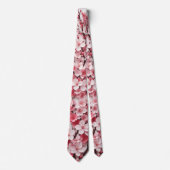 Elegantes hellrosa Kirschblossom Blumenmuster Krawatte (Vorderseite)