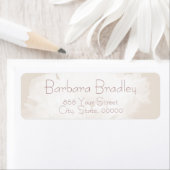 Elegantes hellrosa Peony 1 Rücksendeadresse-Etiket (Insitu)