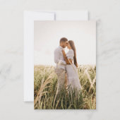 Elegantes, hellrosa Wildblumen Foto Hochzeit Save The Date (Rückseite)