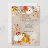 Elegantes Herbst-Brautparty I Einladung (Vorderseite)