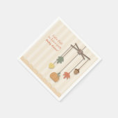 Elegantes Herbst-Herbst-Babyduschpapier Napkins Serviette (Ecke)