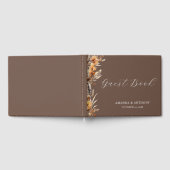 Elegantes Herbst-Herbst-Blume HochzeitsGästebuch Gästebuch (Voll)