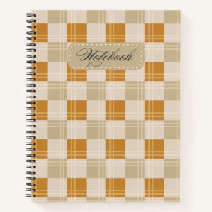 Elegantes Herbst-Karopapierheft mit kariertem Must Notizblock