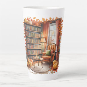 Elegantes Herbst-Regal Tassen — Cozy Vorhang
