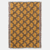 Elegantes Herbstapel-Blätter in Herbstfarben Decke (Vorderseite Vertikal)