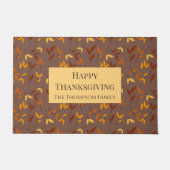 Elegantes Herbstblatt Fußmatte (Vorderseite)