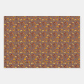 Elegantes Herbstblatt Geschenkpapier Set (Vorderseite 3)