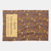 Elegantes Herbstblatt Geschirrtuch (Horizontal)