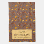 Elegantes Herbstblatt Geschirrtuch (Vertikal)