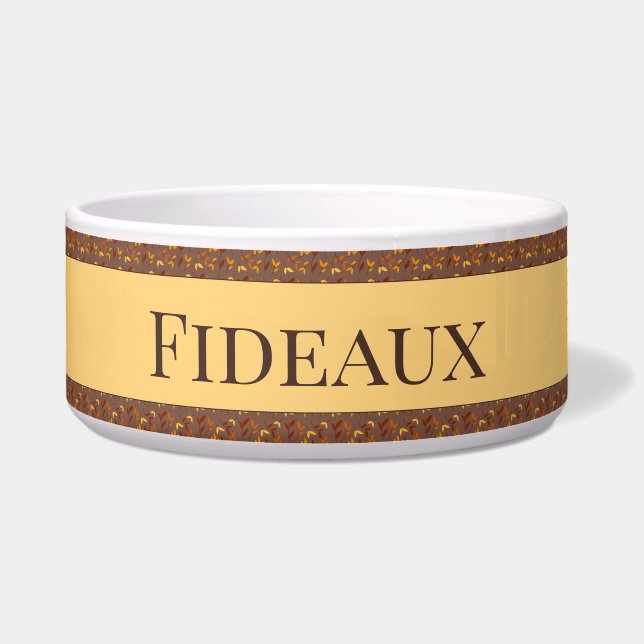 Elegantes Herbstblatt Napf (Vorderseite)