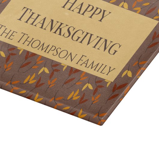 Elegantes Herbstblatt Schneidebrett (Ecke)