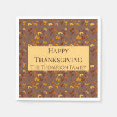 Elegantes Herbstblatt Serviette (Vorderseite)