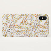 Elegantes Herbstblättermuster Personalisiert Case-Mate iPhone Hülle (Rückseite (Horizontal))