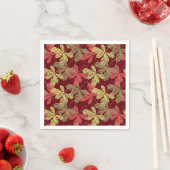 Elegantes Herbstblattmuster Serviette (Beispiel)