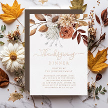 Elegantes Herbstblumen-Thanksgiving-Dinner Rose Go