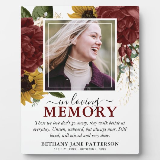 Elegantes Herbstfallen-Foto Fotoplatte (Vorderseite)