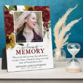 Elegantes Herbstfallen-Foto Fotoplatte (Seite)