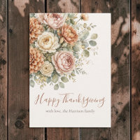 Elegantes herbstliches Blumenbouquet zum Erntedank
