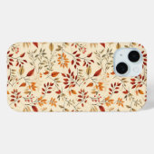 Elegantes herbstliches Blumenmuster Case-Mate iPhone Hülle (Rückseite (Horizontal))