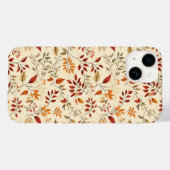 Elegantes herbstliches Blumenmuster Case-Mate iPhone Hülle (Rückseite (Horizontal))