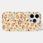 Elegantes herbstliches Blumenmuster Case-Mate iPhone Hülle (Rückseite (Horizontal))