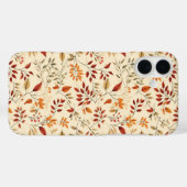 Elegantes herbstliches Blumenmuster Case-Mate iPhone Hülle (Rückseite (Horizontal))