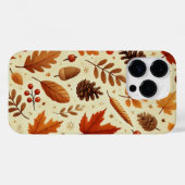 Elegantes Herbstmuster Case-Mate iPhone Hülle (Rückseite (Horizontal))