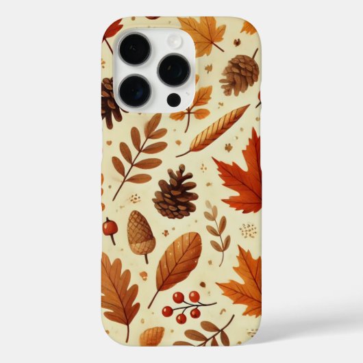 Elegantes Herbstmuster Case-Mate iPhone Hülle (Rückseite)