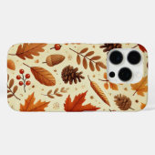 Elegantes Herbstmuster Case-Mate iPhone Hülle (Rückseite (Horizontal))