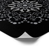 Elegantes, herunterladbares Blumenvorlage Poster (Ecke)