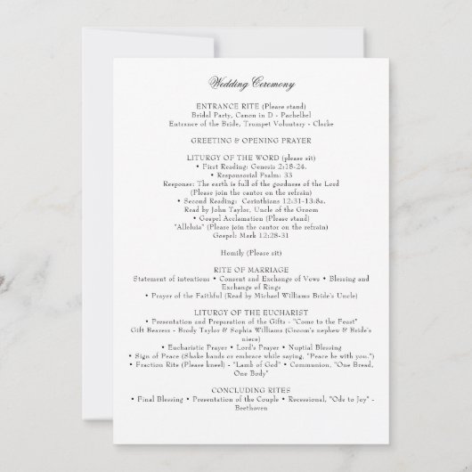 Elegantes, herunterladbares Programm für katholisc (Rückseite)