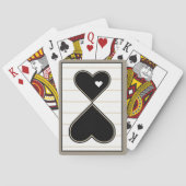 Elegantes Herz auf Herzen Spielkarten (Rückseite)