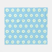 Elegantes Herz Blume Muster Fleecedecke (Vorderseite (Horizontal))