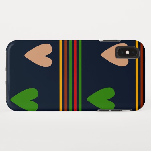 Elegantes Herz Case-Mate iPhone Hülle (Rückseite (Horizontal))