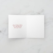 Elegantes Herz danken Ihnen Dankeskarte (Innenseite)