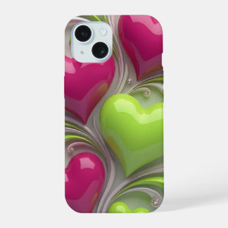 Elegantes Herz-Design-Handyhülle – Cute Love  iPhone 15 Hülle
