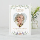 Elegantes Herz Foto Wasserfarben Programm (Stehend Vorderseite)