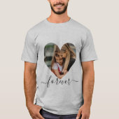 Elegantes Herz für immer Liebe, individuelles Foto T-Shirt (Vorderseite)