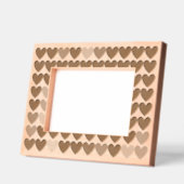 Elegantes Herz in modernem, einfachem Muster Geätzte Rahmen (Links)