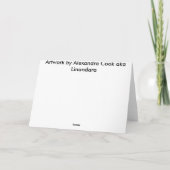 Elegantes Herz - Liebe Valentine Romantikkarte Feiertagskarte (Rückseite)