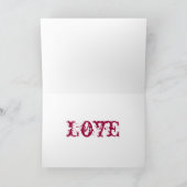 Elegantes Herz - Liebe Valentine Romantikkarte Feiertagskarte (Innenseite)